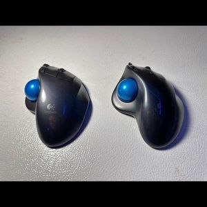Logitech trackball mouse with carrying case